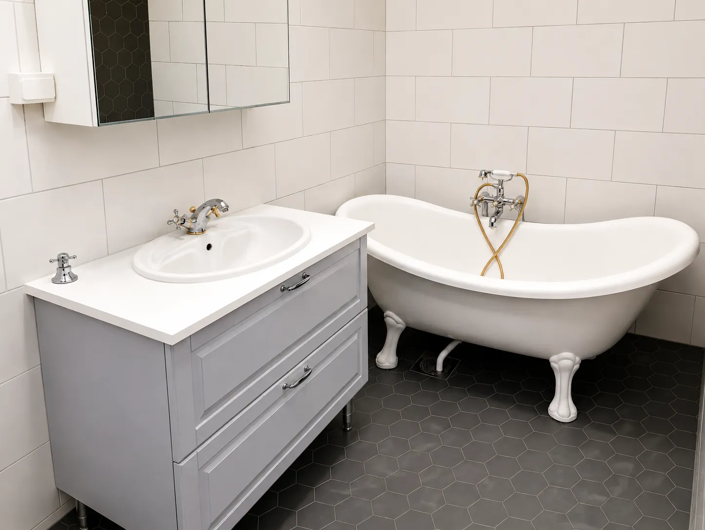 Deep cleaned bathroom after move out cleaning service in Tampere