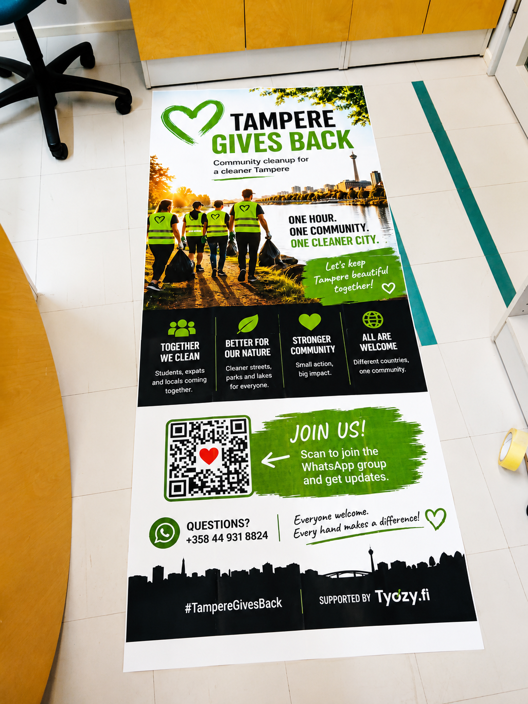 Preparing event banner