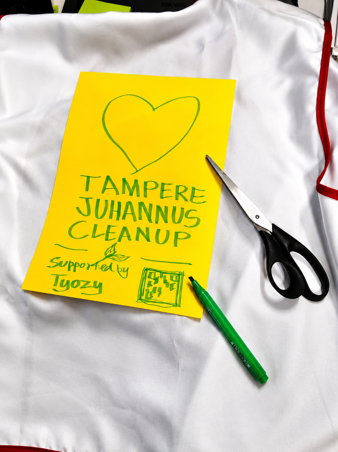 Creating community event materials